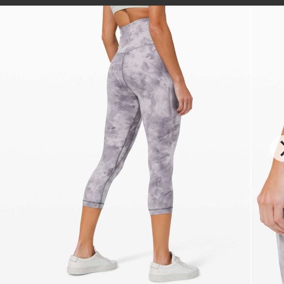 lululemon athletica Pants - Lululemon Align 21” Cross Waist Diamond Stargaze Pitch Gray 8